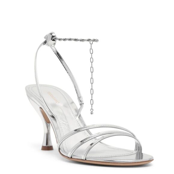 Ferragamo Denise Sandals 70mm in Silver, New, Size 7 - Picture 2 of 16